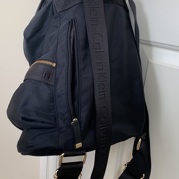 [SOLD] Calvin Klein Black Nylon Backpack - Picture 4 of 7